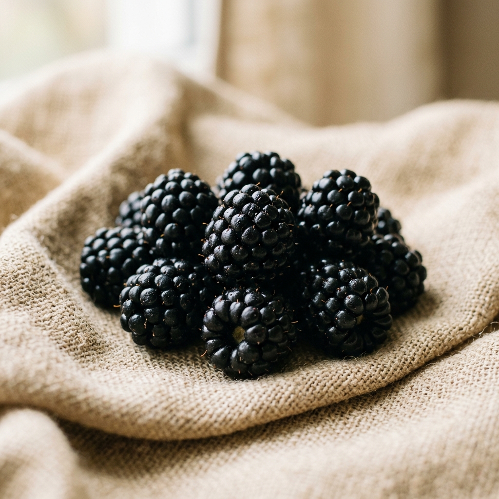 Triple Crown blackberry cluster